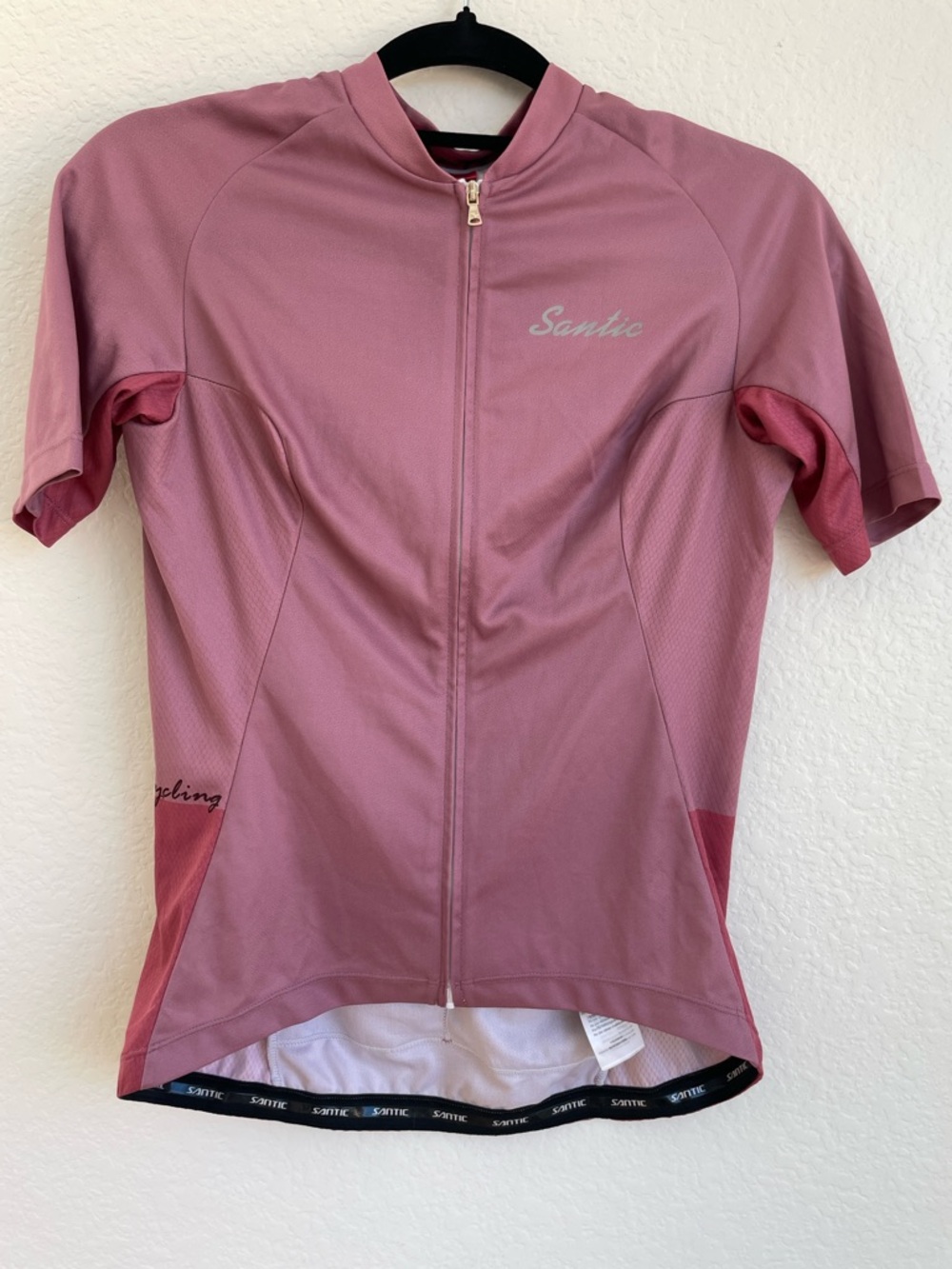 SANTIC • Women's Rose Pink Cycling Jersey • XS